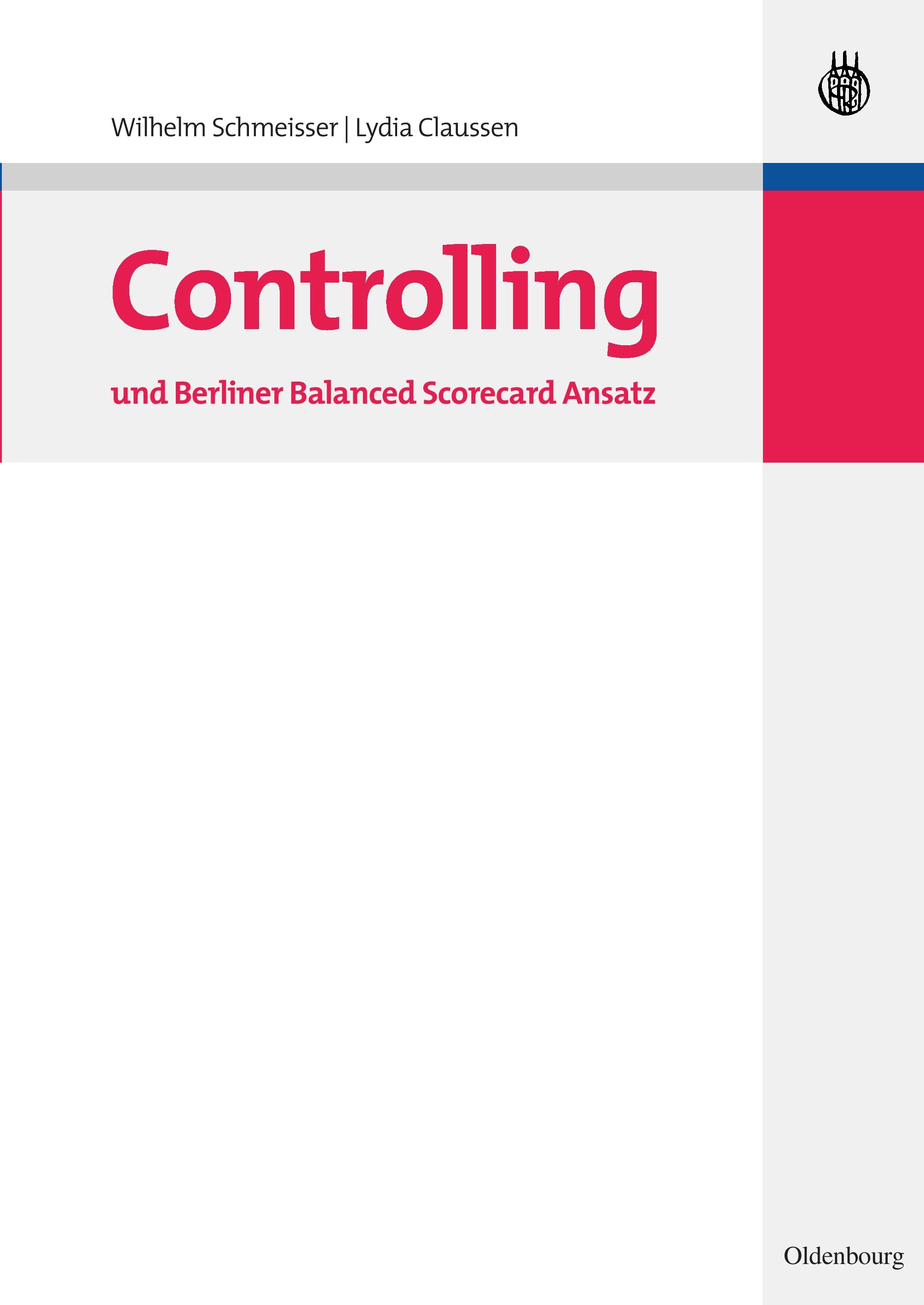 Vorderes Coverbild Controlling und Berliner Balanced Scorecard Ansatz