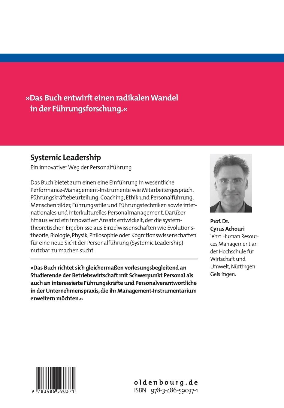 Rückseitencover Systemic Leadership