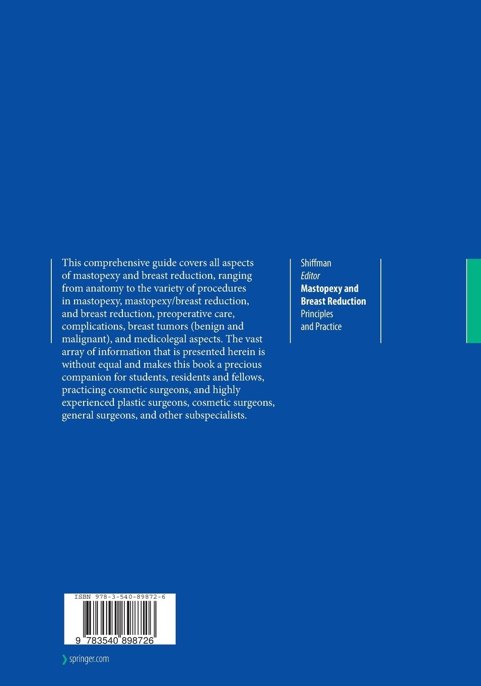 Rückseitencover Mastopexy and Breast Reduction