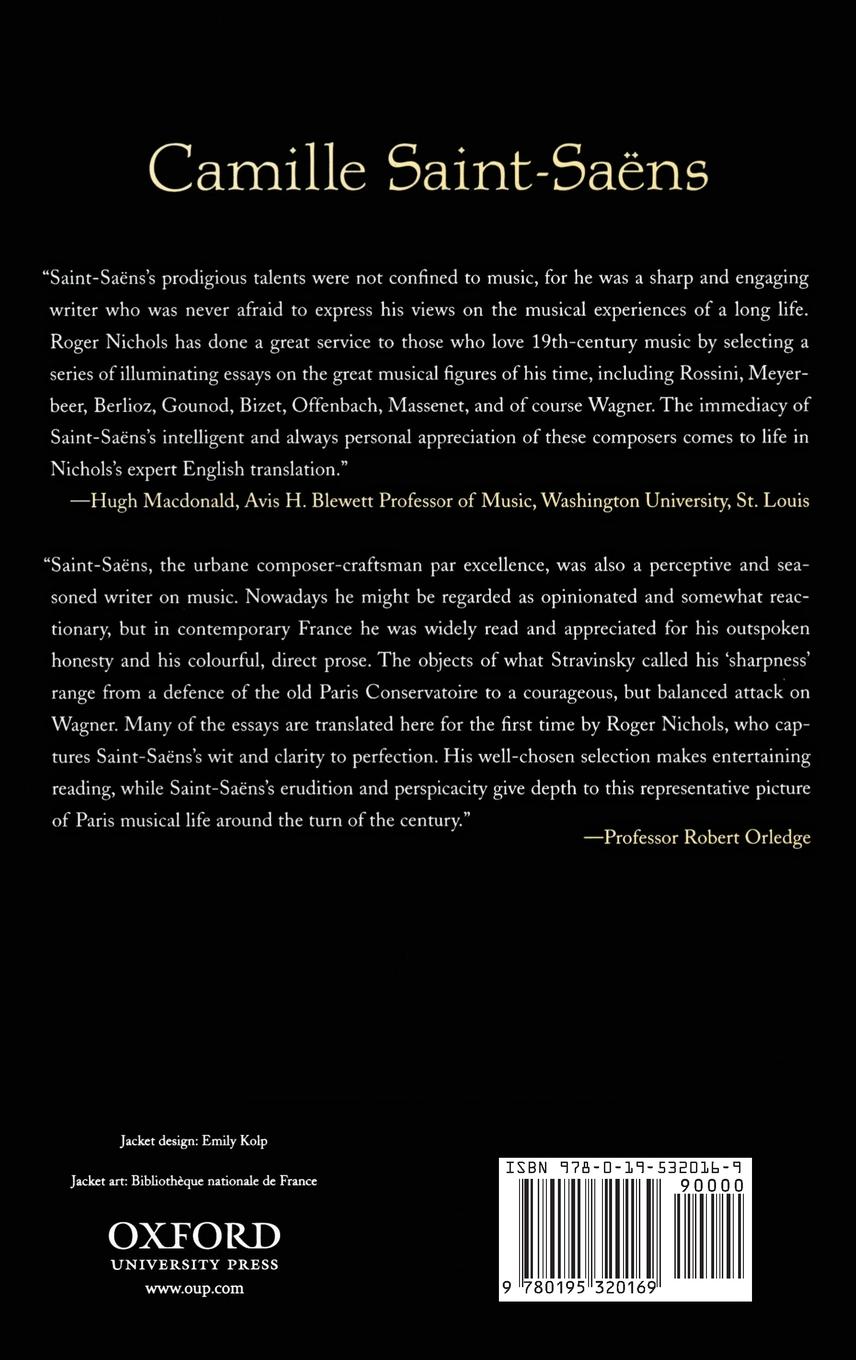 Rückseitencover Saint-Saëns