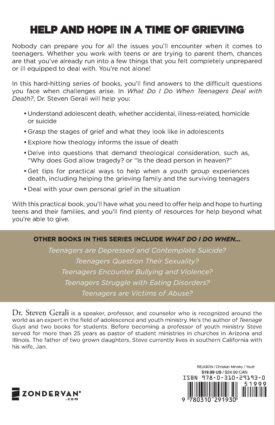 Rückseitencover What Do I Do When Teenagers Deal with Death?