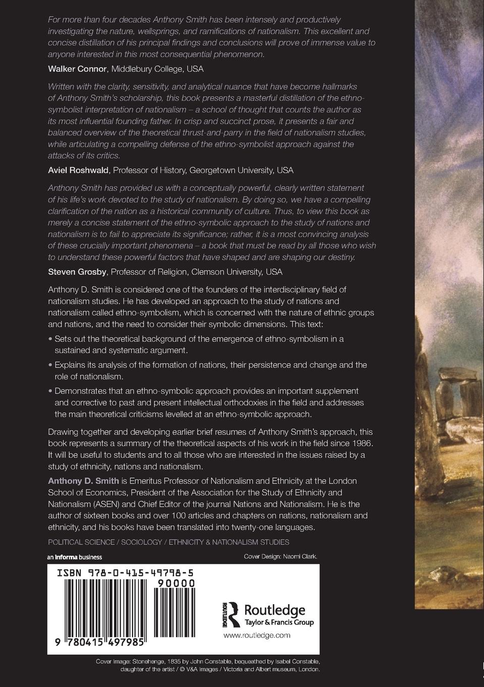 Rückseitencover Ethno-symbolism and Nationalism