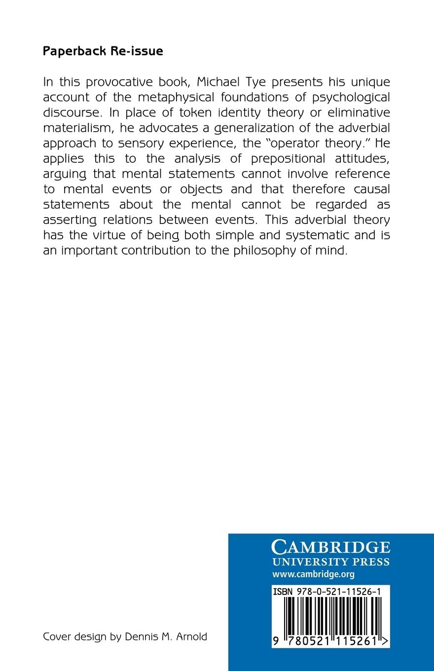 Rückseitencover The Metaphysics of Mind