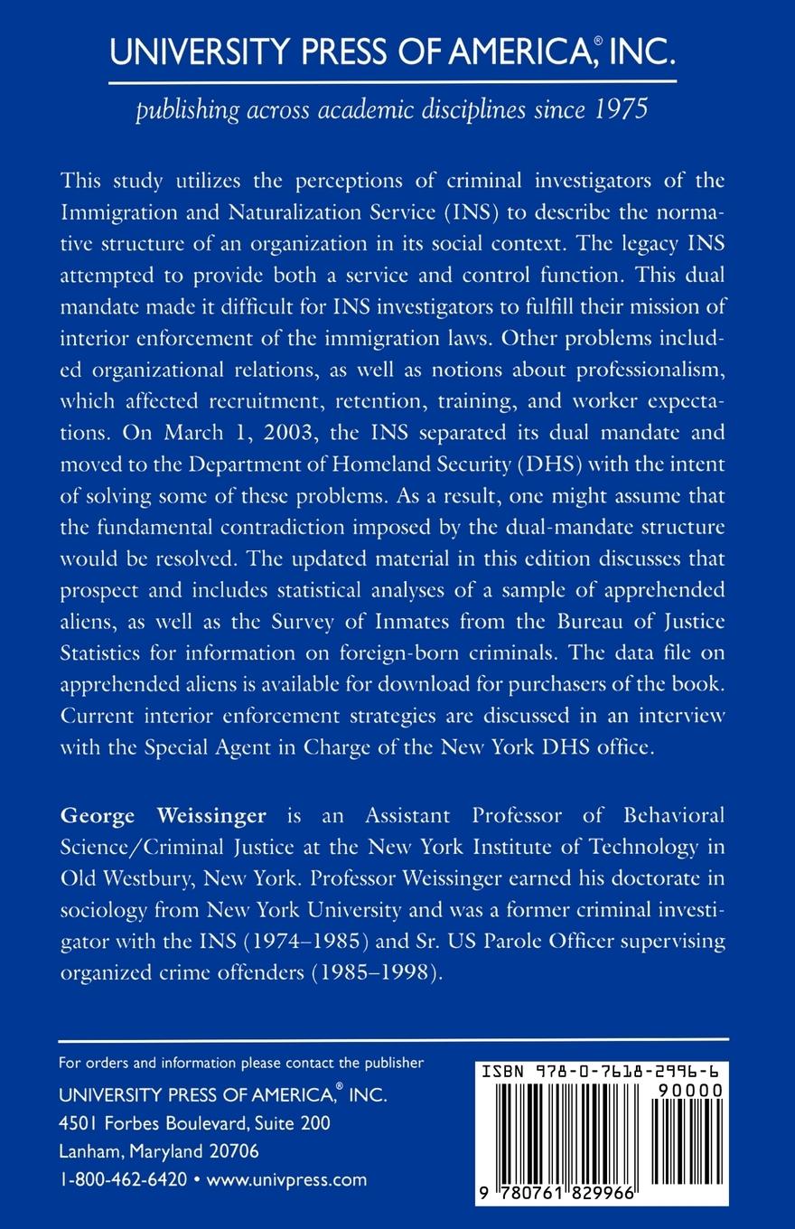 Rückseitencover Law Enforcement and the INS