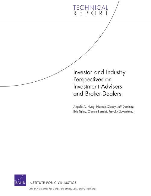 Vorderes Coverbild Investor and Industry Perspectives on Investment Advisers and Broker-dealers