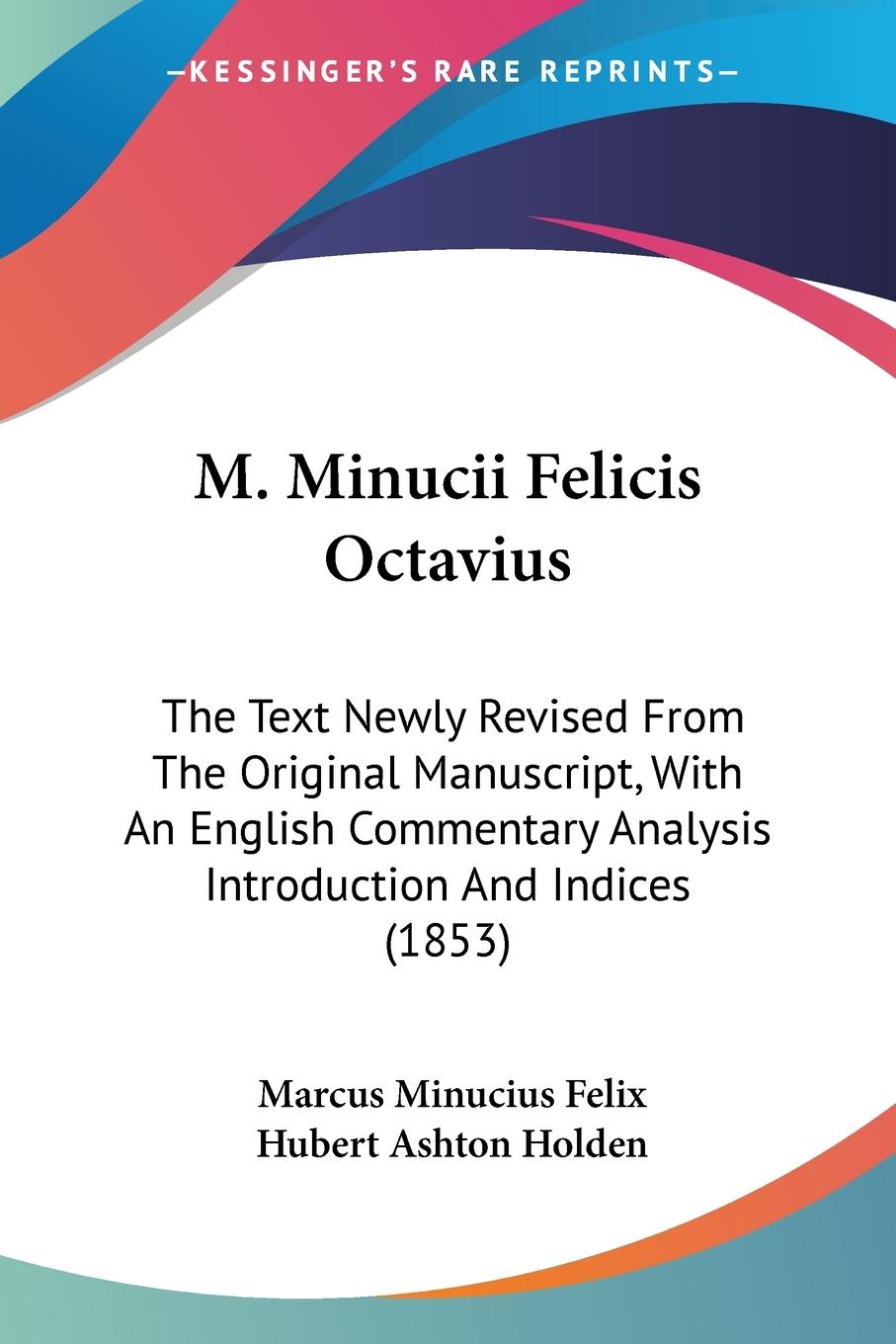 Vorderes Coverbild M. Minucii Felicis Octavius
