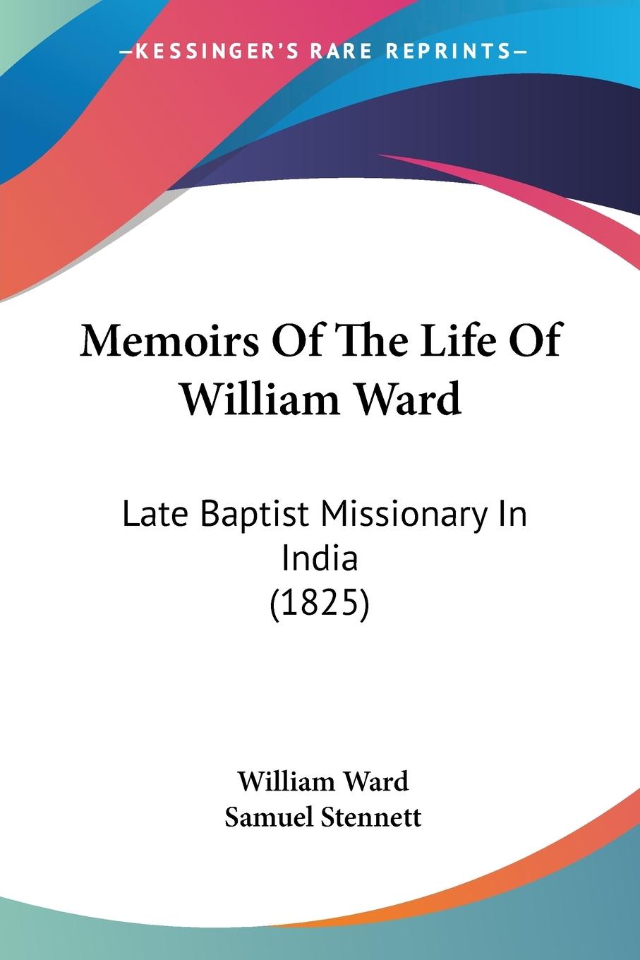 Vorderes Coverbild Memoirs Of The Life Of William Ward