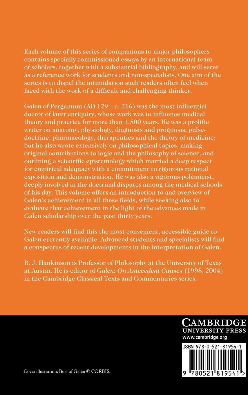 Rückseitencover The Cambridge Companion to Galen