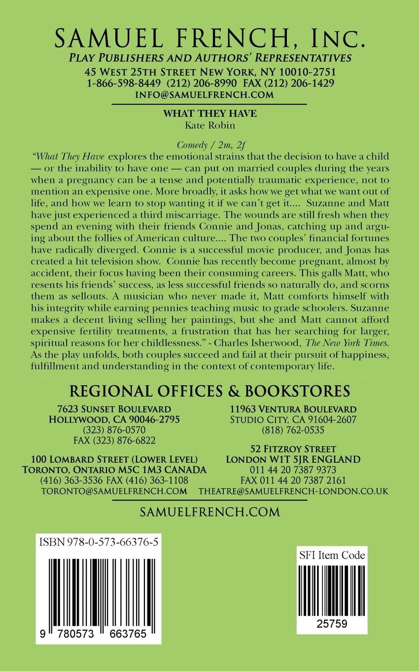 Rückseitencover What They Have