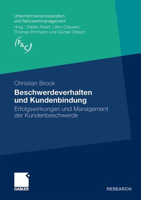 Vorderes Coverbild Beschwerdeverhalten und Kundenbindung