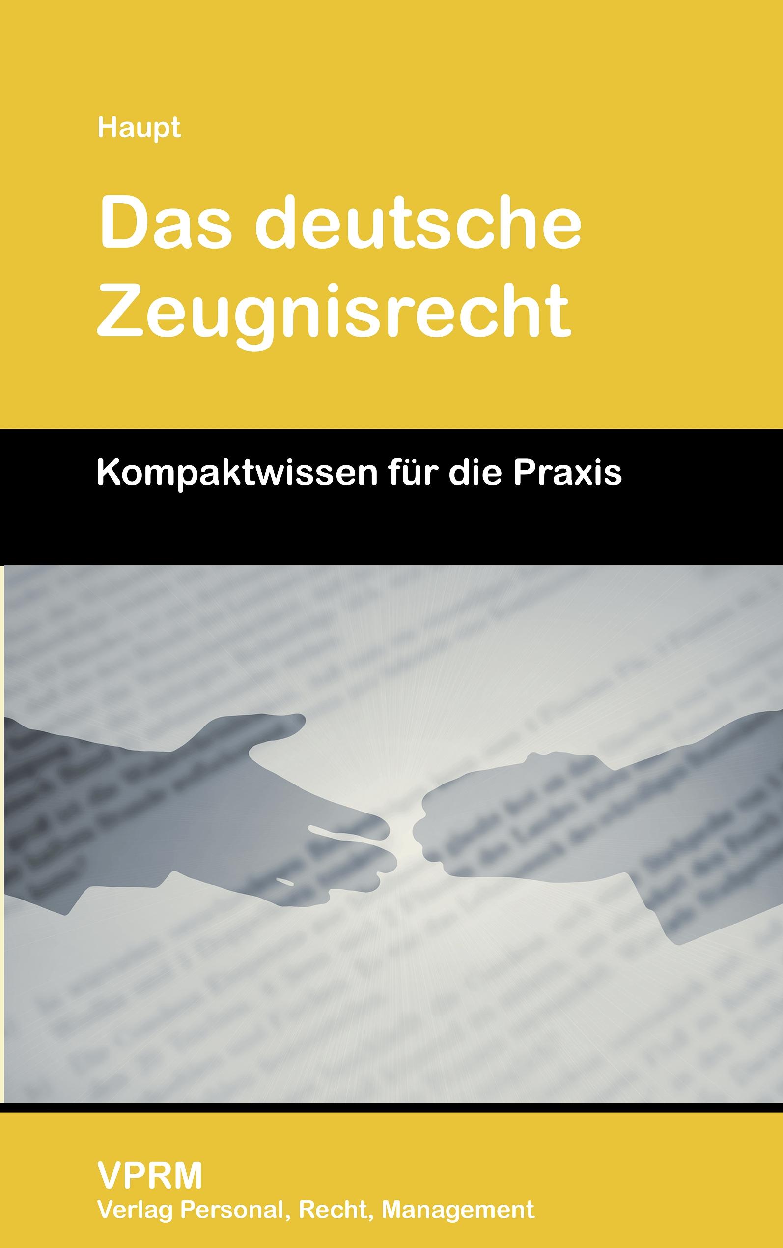 Vorderes Coverbild Das deutsche Zeugnisrecht