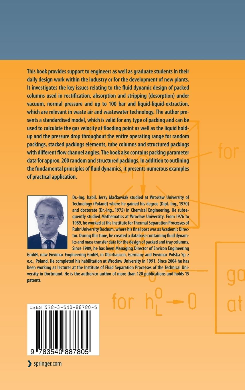 Rückseitencover Fluid Dynamics of Packed Columns