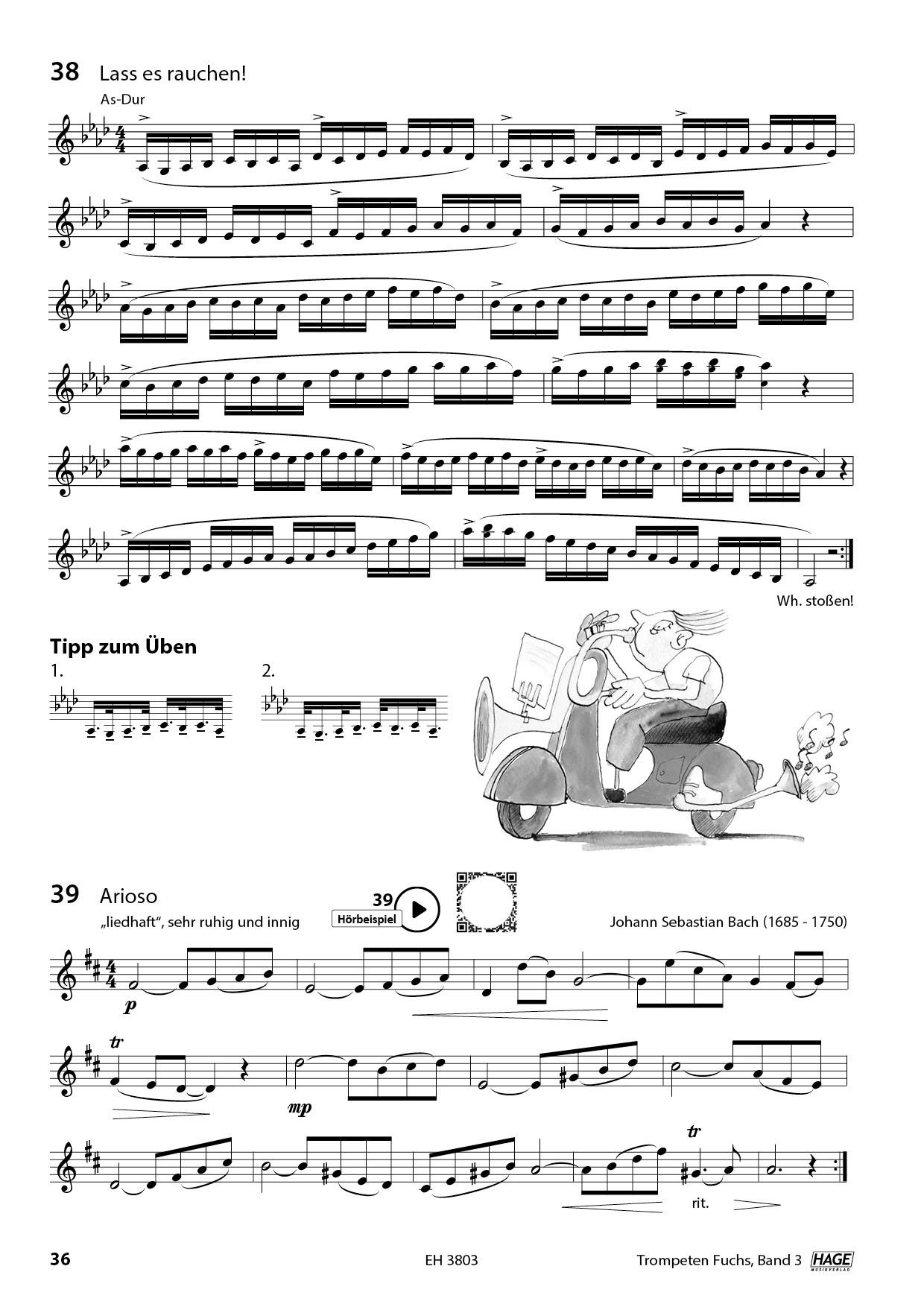 Beispielinhalt (Bild) Trompeten Fuchs Band 3