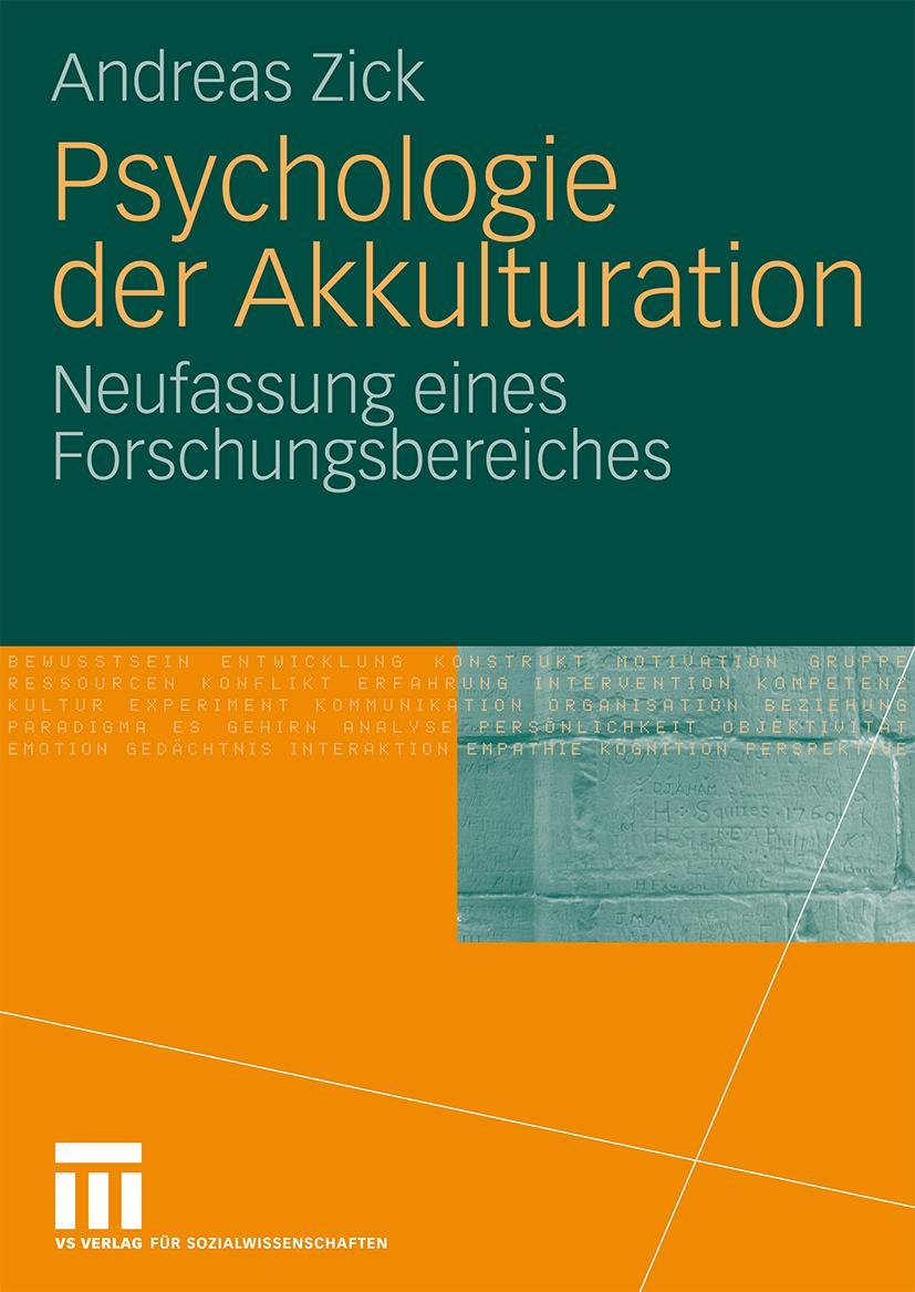 Vorderes Coverbild Psychologie der Akkulturation