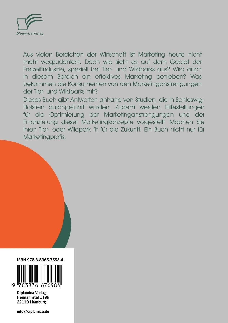 Rückseitencover Marketing für Tier- und Wildparks