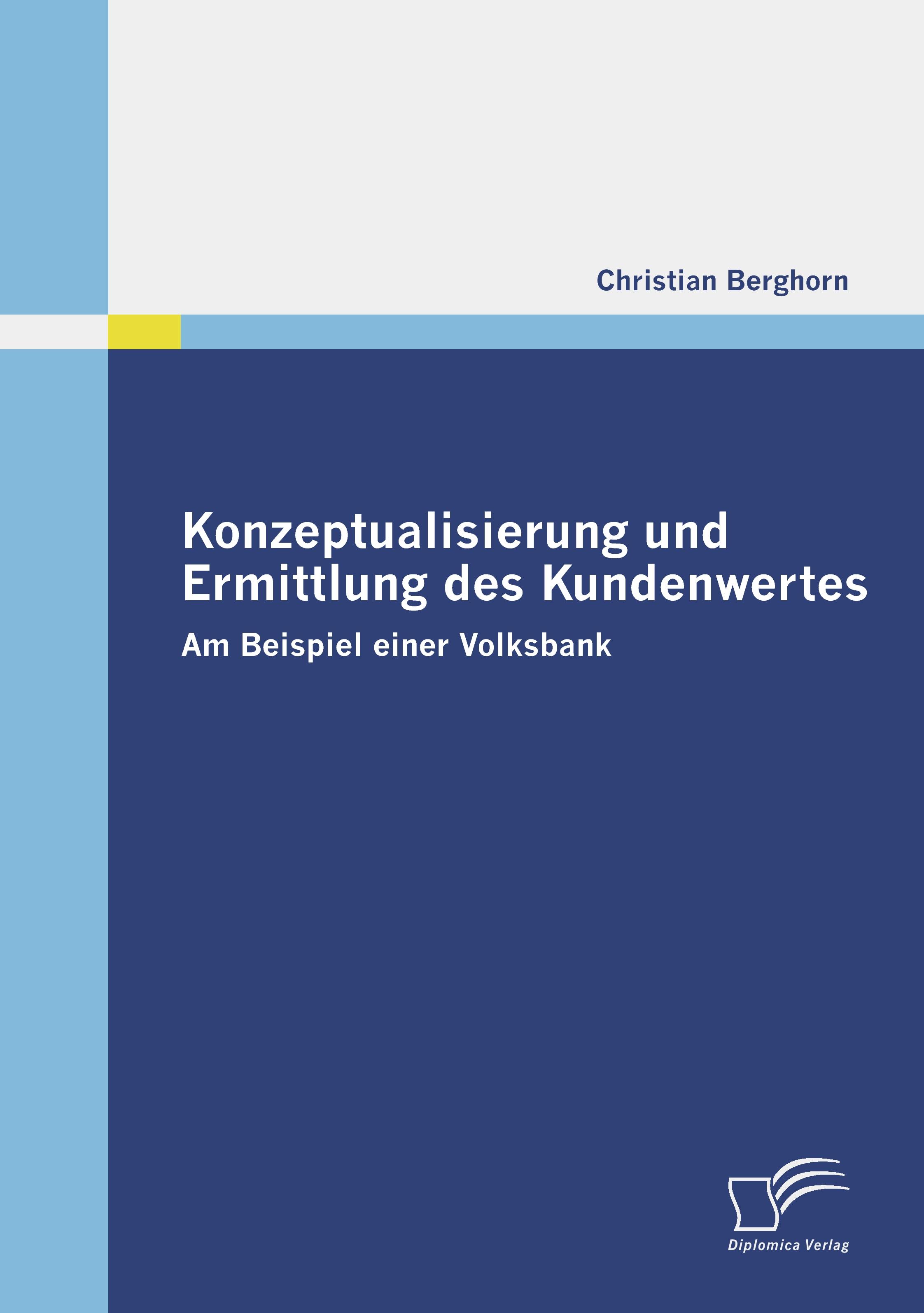 Vorderes Coverbild Konzeptualisierung und Ermittlung des Kundenwertes