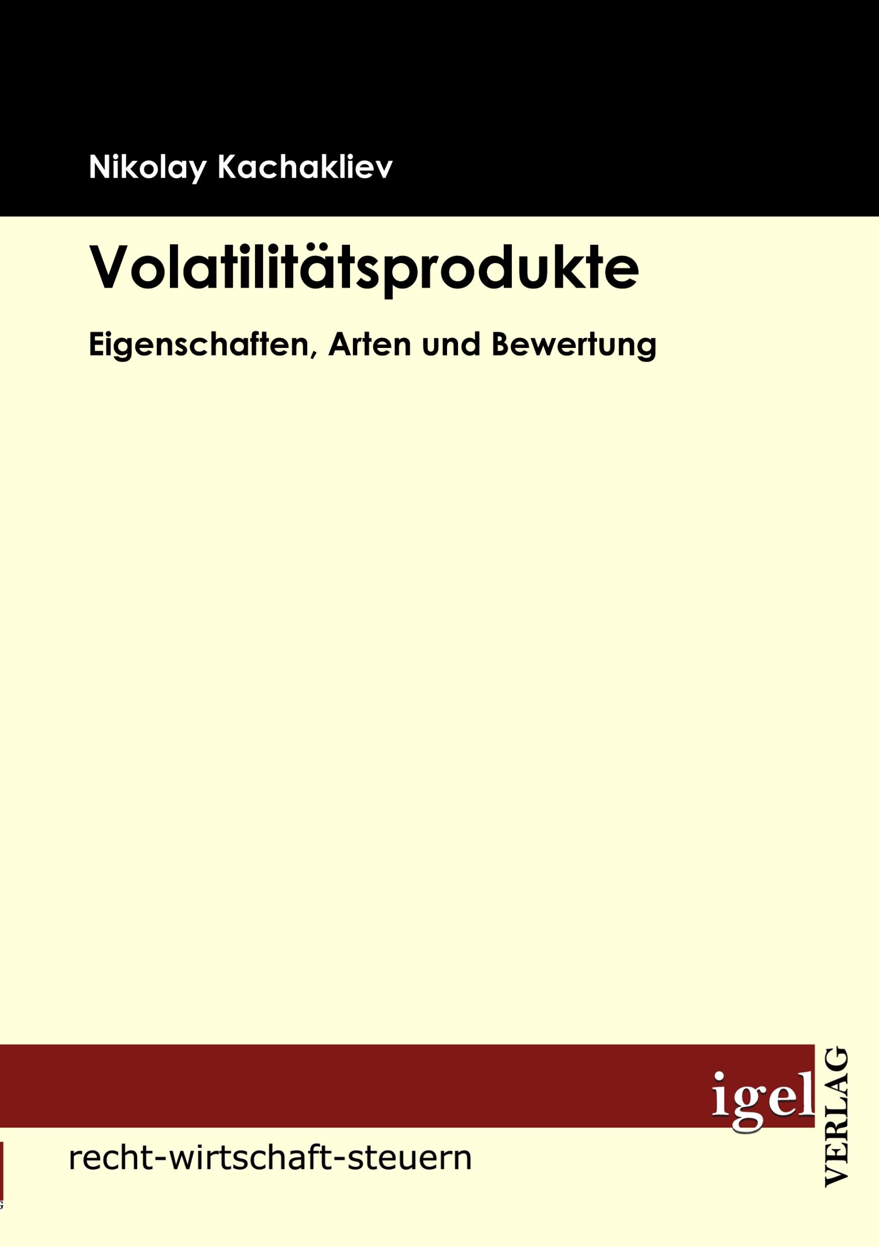 Vorderes Coverbild Volatilität