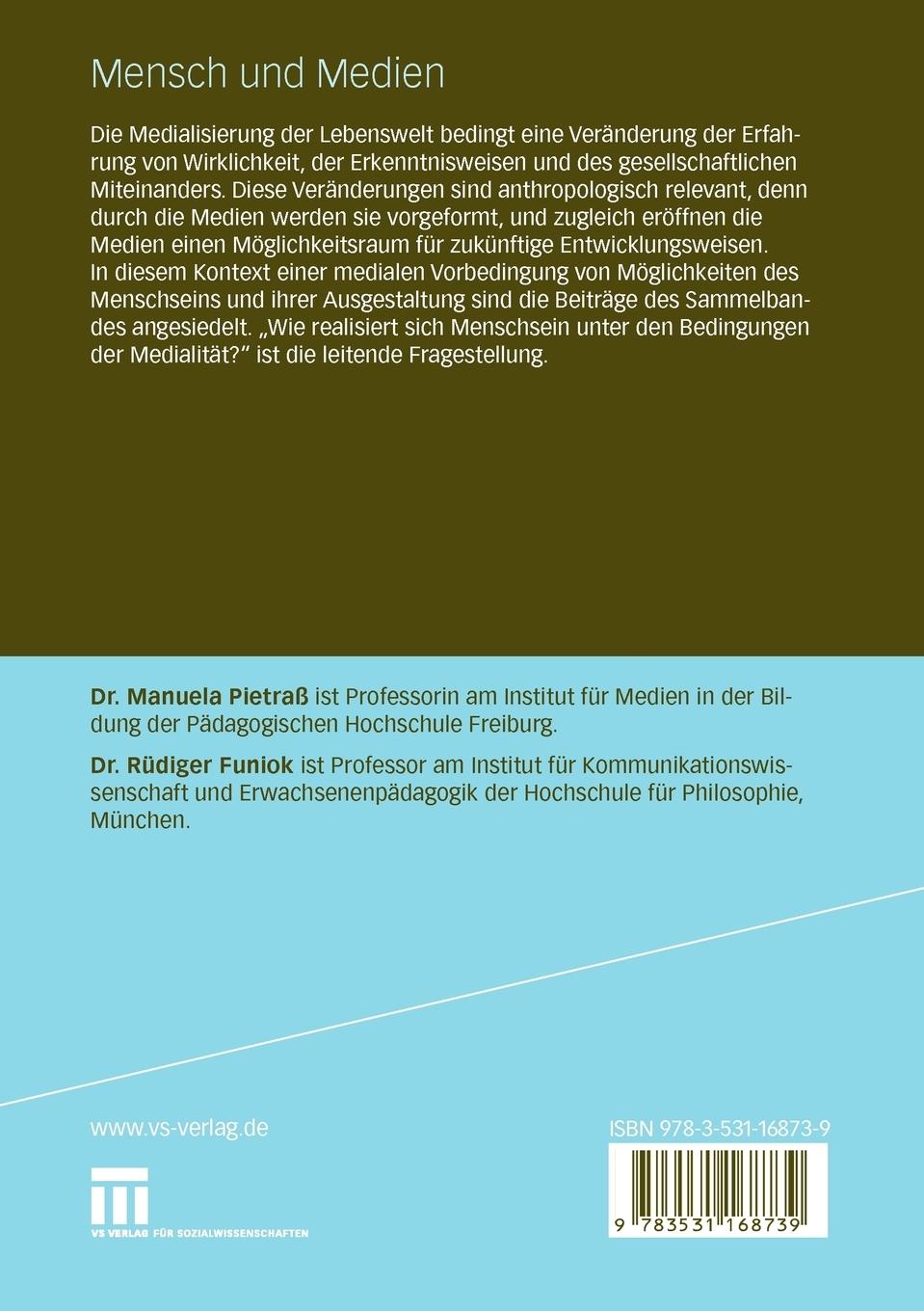 Rückseitencover Mensch und Medien