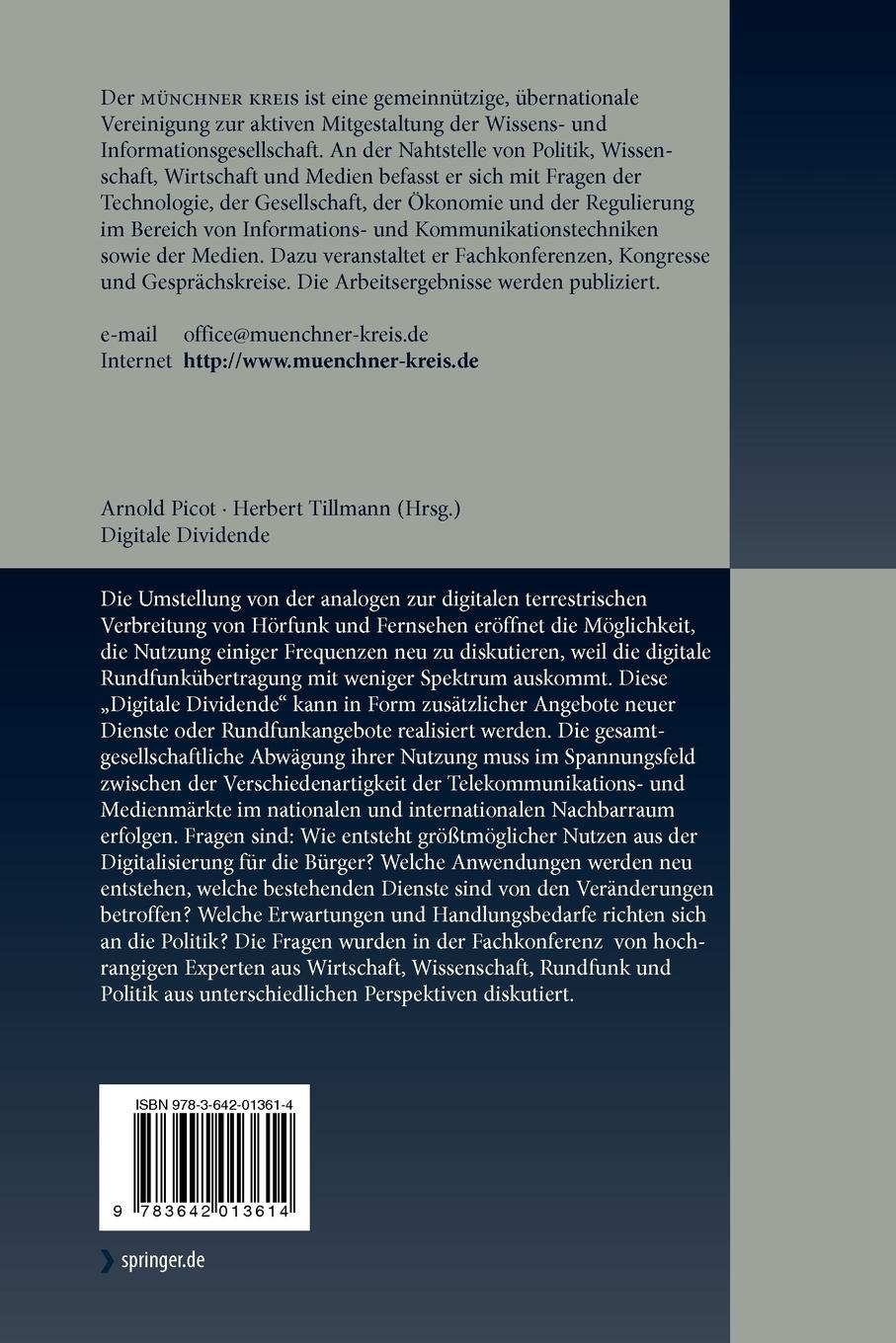 Rückseitencover Digitale Dividende