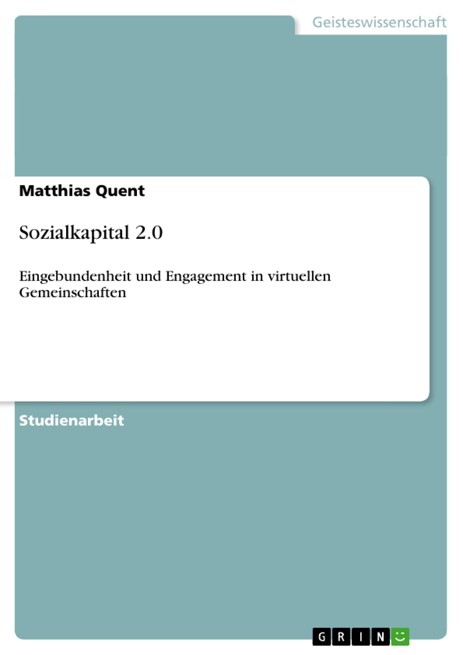 Vorderes Coverbild Sozialkapital 2.0