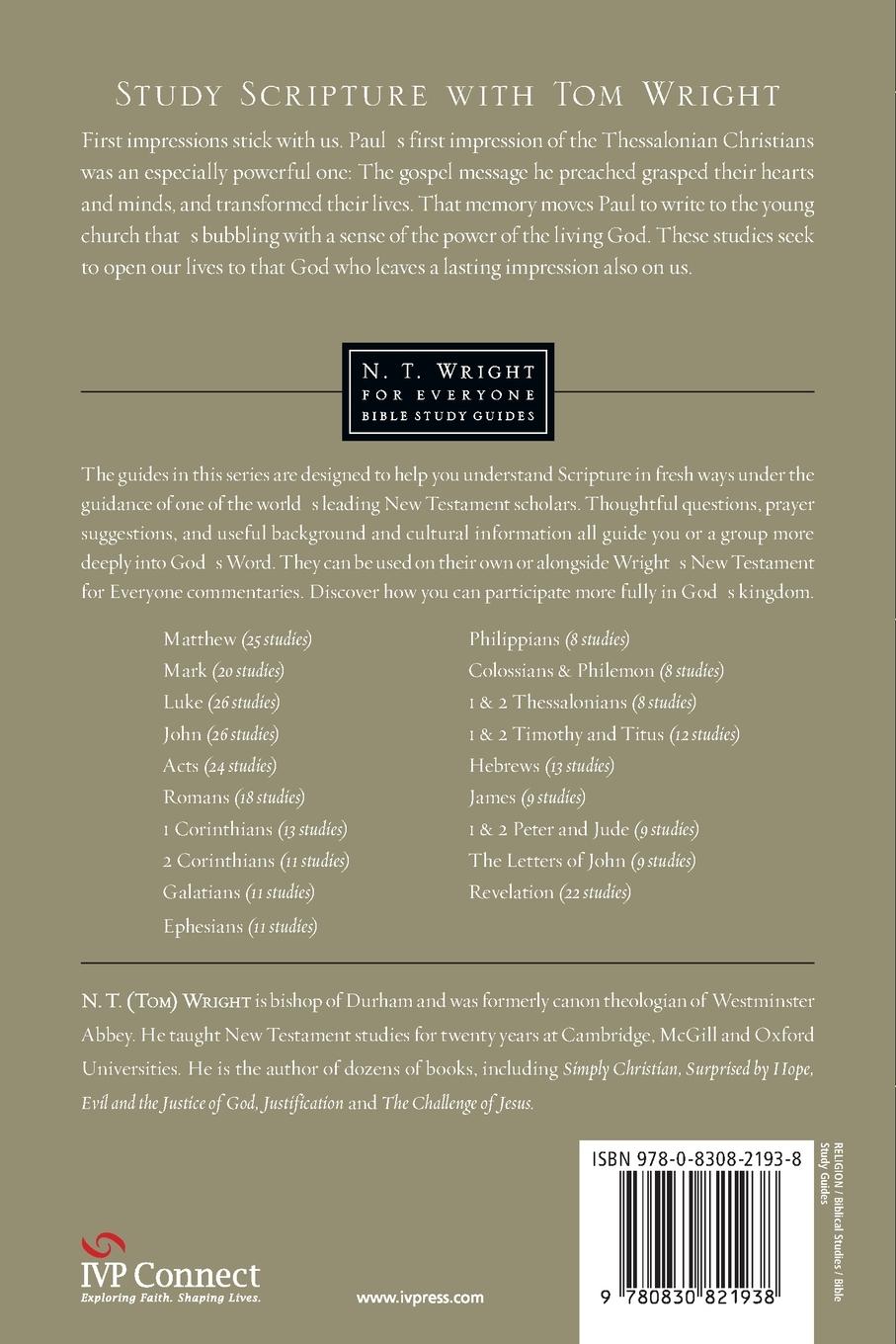 Rückseitencover 1 & 2 Thessalonians