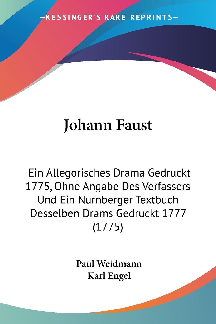 Vorderes Coverbild Johann Faust