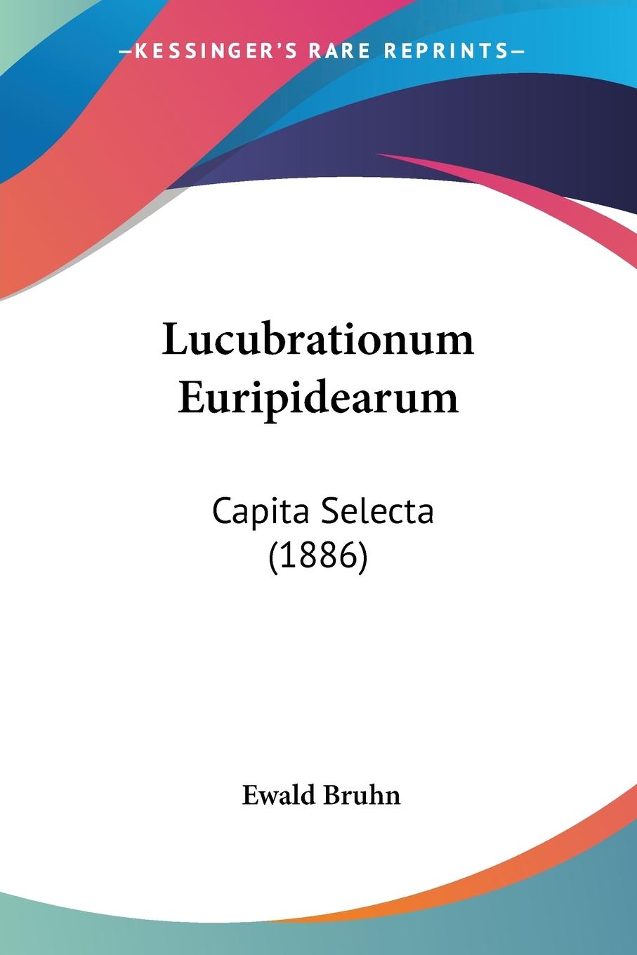 Vorderes Coverbild Lucubrationum Euripidearum