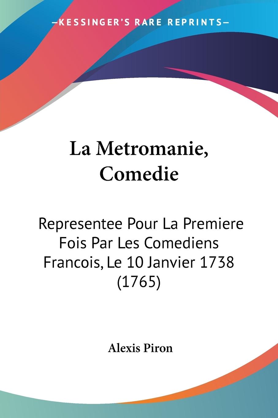 Vorderes Coverbild La Metromanie, Comedie