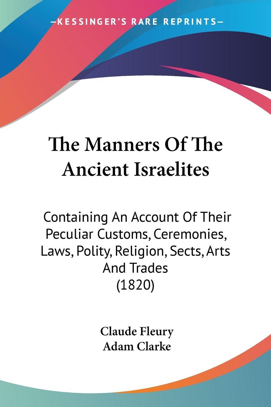 Vorderes Coverbild The Manners Of The Ancient Israelites