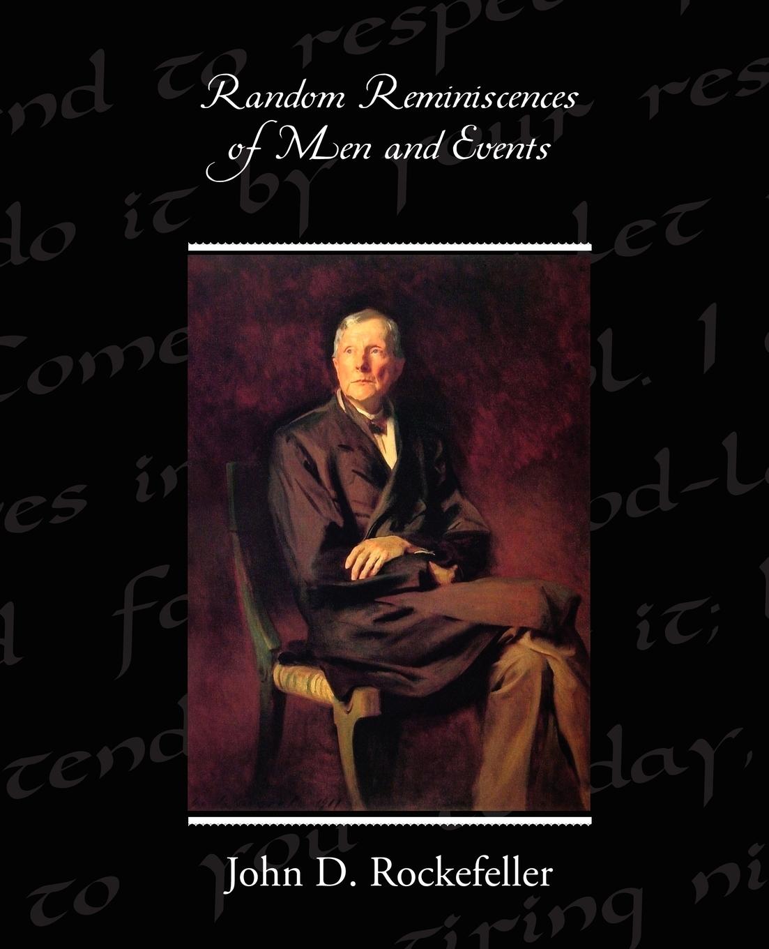 Vorderes Coverbild Random Reminiscences of Men and Events