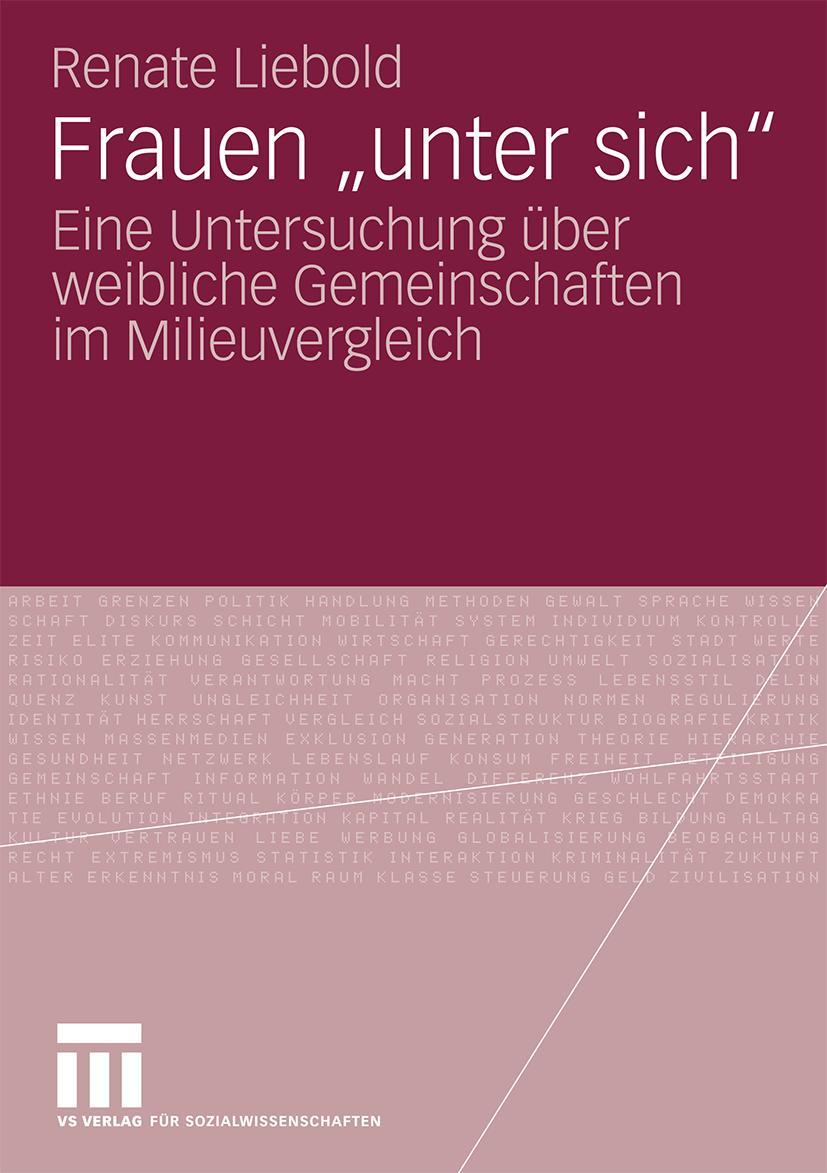 Vorderes Coverbild Frauen "unter sich"