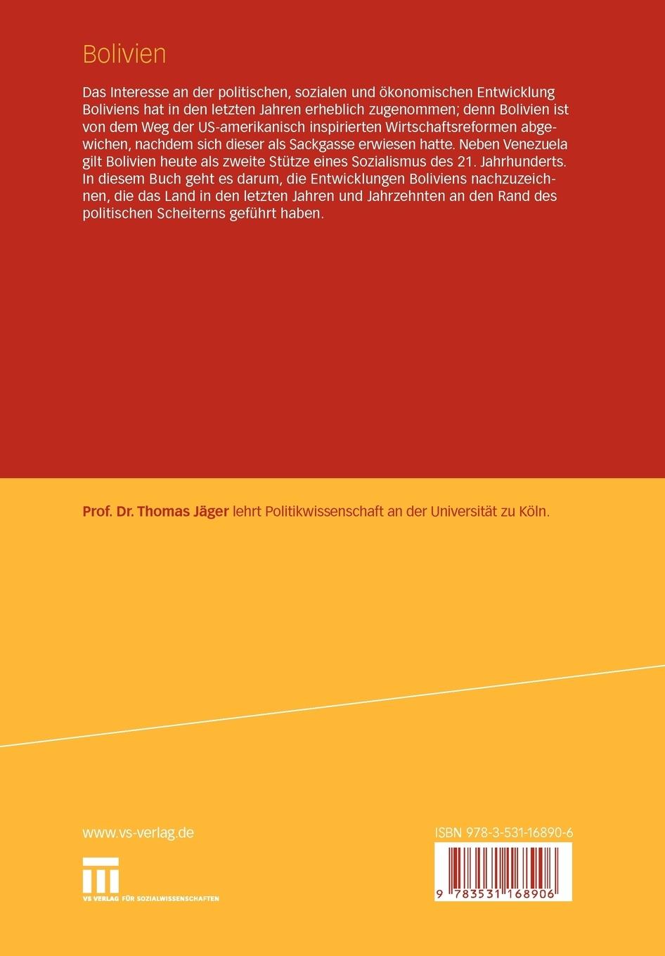 Rückseitencover Bolivien