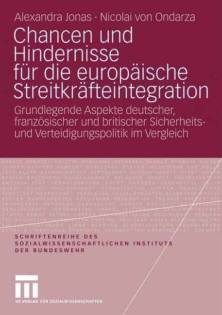 Vorderes Coverbild Chancen und Hindernisse für die europäische Streitkräfteintegration