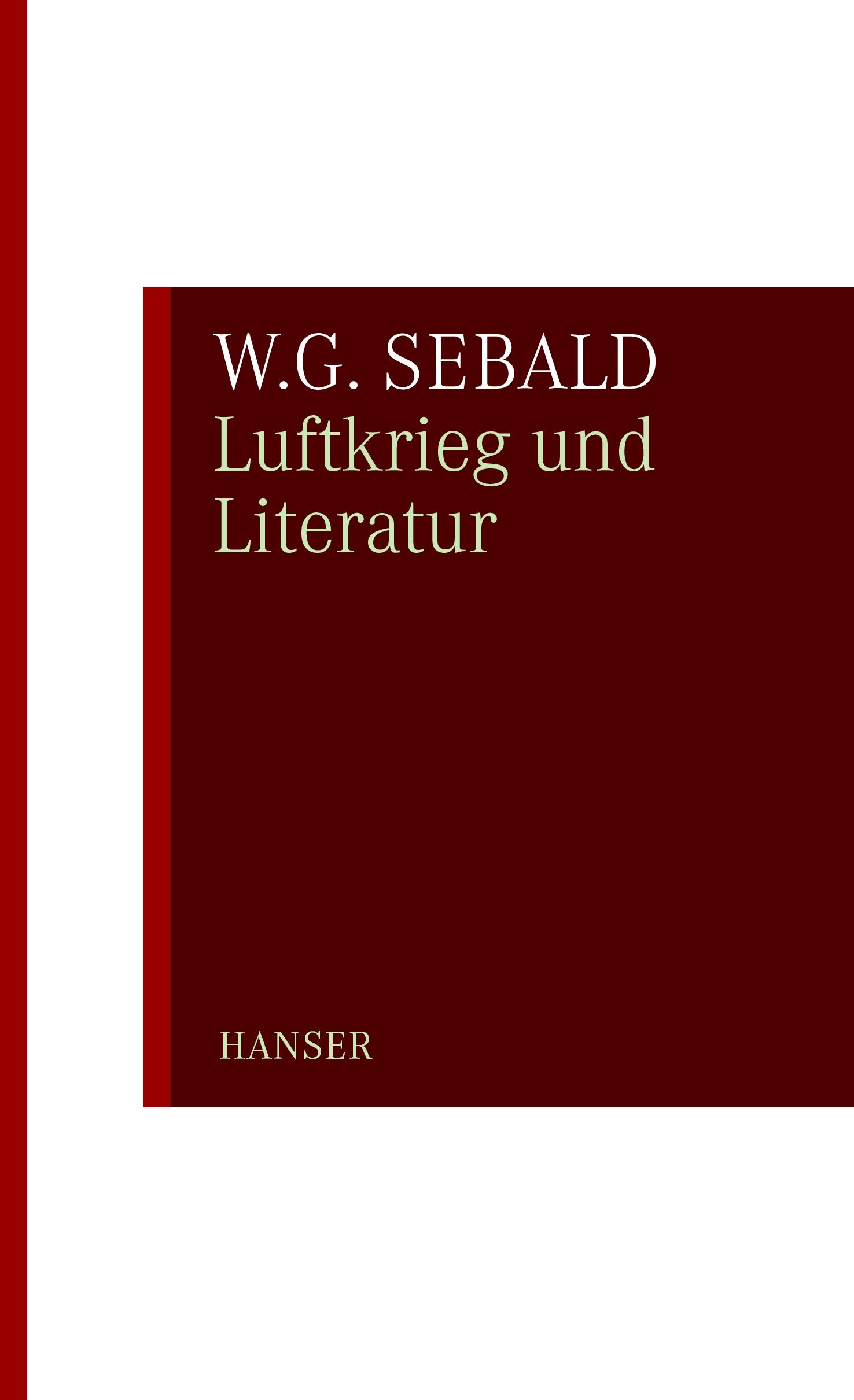 Vorderes Coverbild Luftkrieg und Literatur