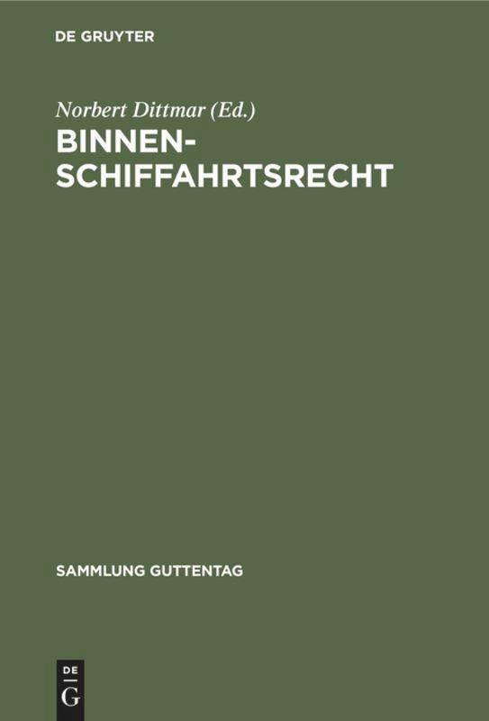 Vorderes Coverbild Binnenschiffahrtsrecht