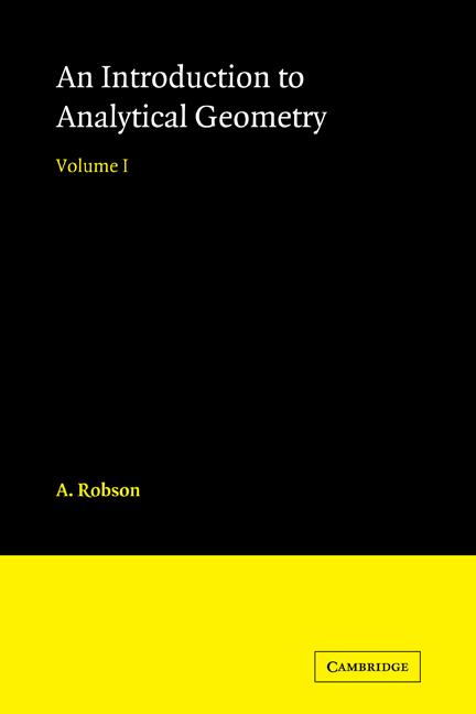 Vorderes Coverbild Introduction to Analytical Geometry