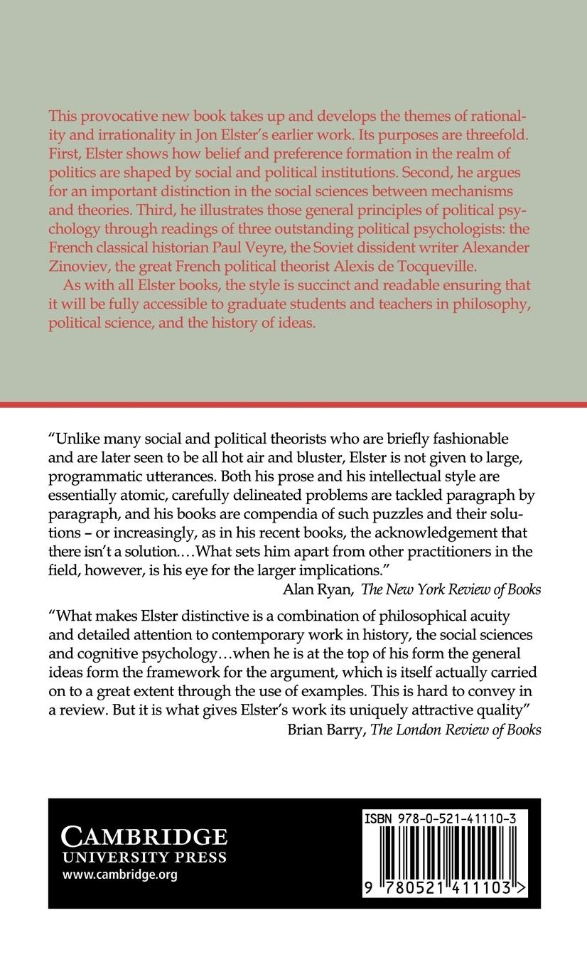 Rückseitencover Political Psychology