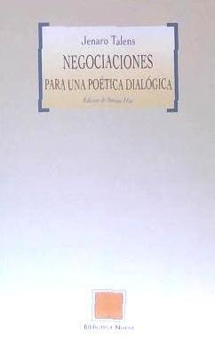Vorderes Coverbild Negociaciones para una poética dialógica
