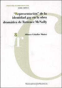 Vorderes Coverbild Representación de la identidad gay en la obra dramática de Terrence McNally