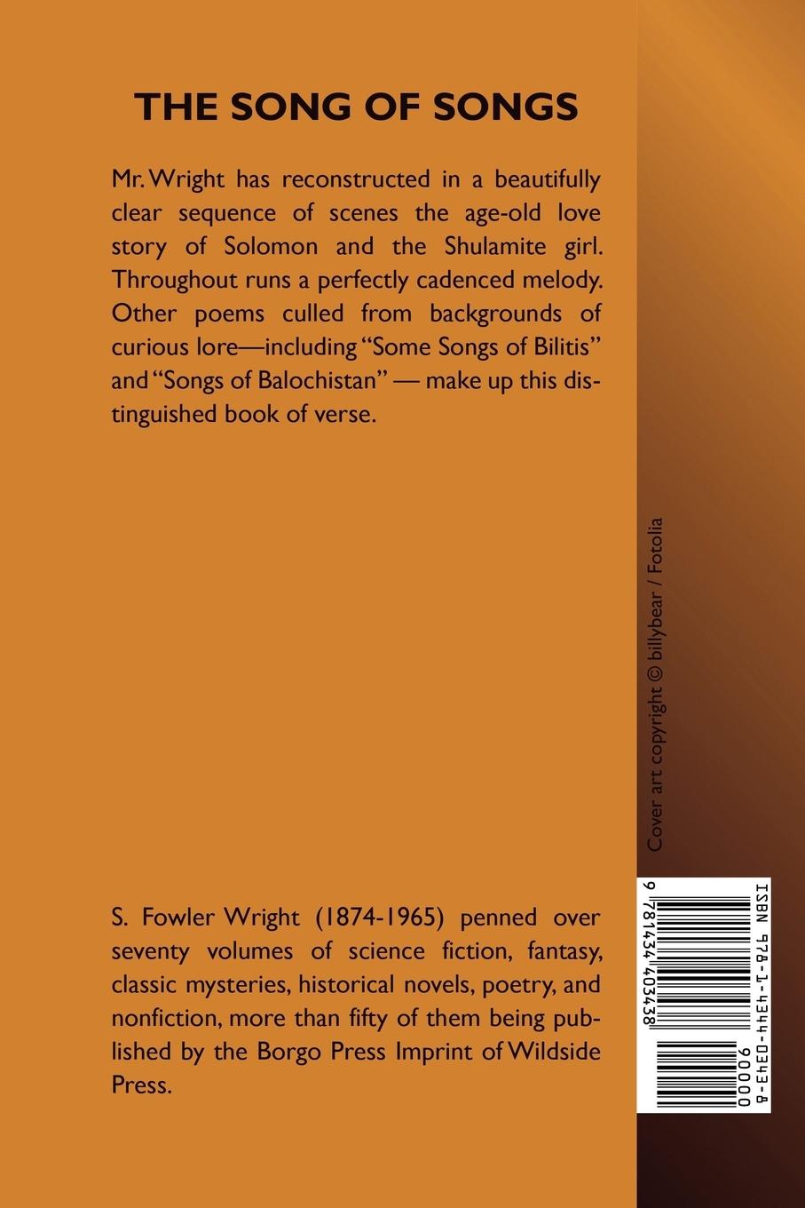 Rückseitencover The Song of Songs and Other Poems