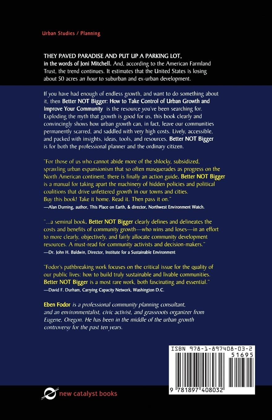 Rückseitencover Better NOT Bigger