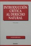 Vorderes Coverbild Introducción crítica al derecho natural