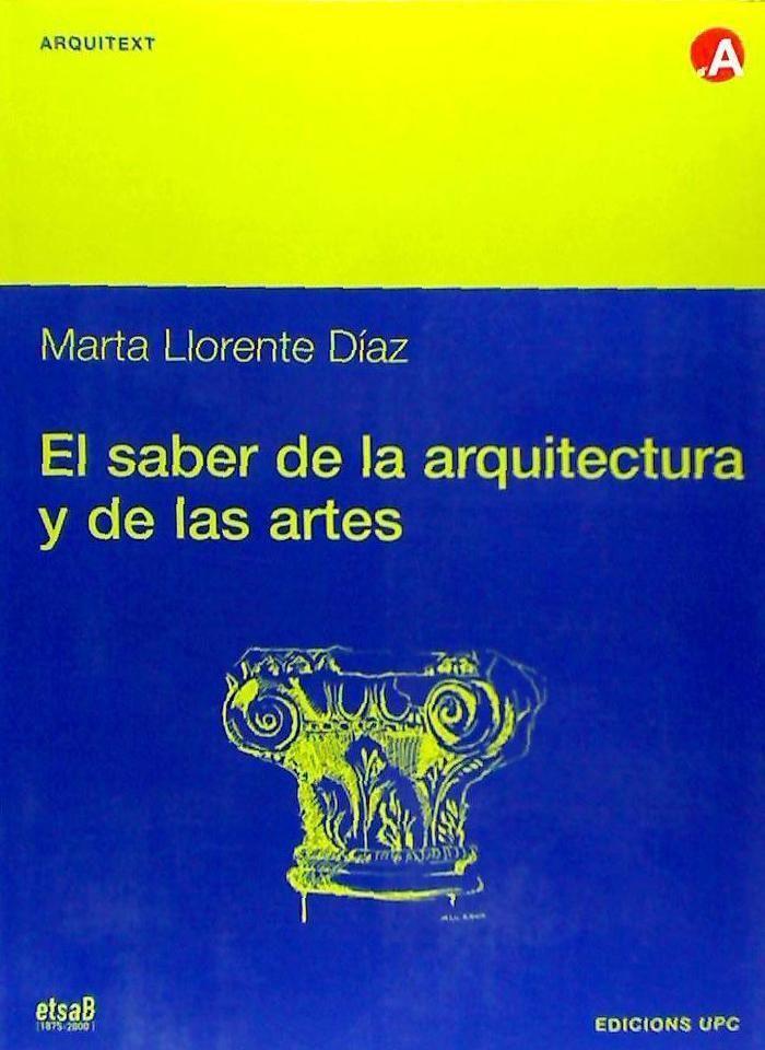 Vorderes Coverbild El saber de la arquitectura y de las artes