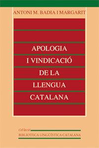 Vorderes Coverbild Apologia i vindicació de la llengua