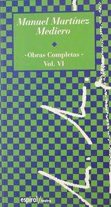Vorderes Coverbild Obras completas (1987-1995). Vol. VI