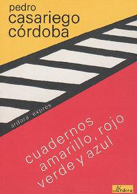 Vorderes Coverbild Cuadernos amarillo, rojo, verde y azul