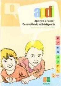 Vorderes Coverbild APDI, aprendo a pensar desarrollando mi inteligencia