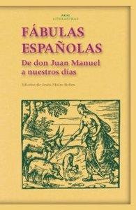 Vorderes Coverbild Fábulas españolas : de don Juan Manuel a nuestros días
