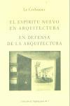 Vorderes Coverbild El espíritu nuevo en arquitectura