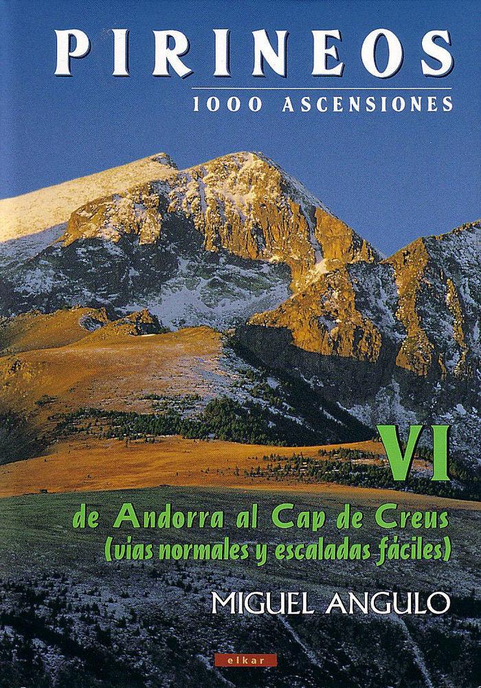 Vorderes Coverbild Pirineos, 1000 ascensiones. VI. De Andorra al Cap de Creus